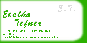 etelka tefner business card